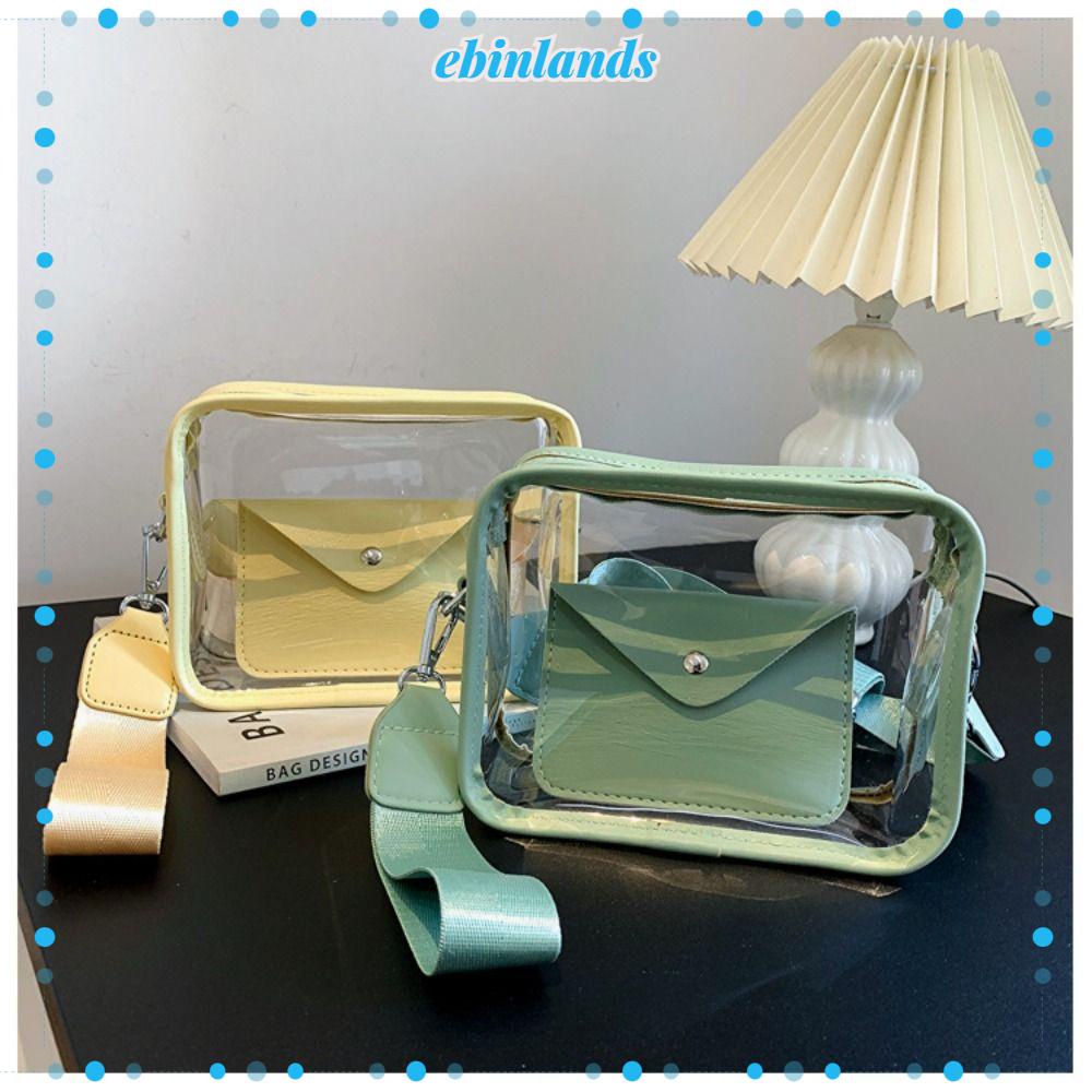 EBINLANDS Túi Đựng Mỹ Phẩm Bằng PVC Trong Suốt Cỡ Lớn Tiện Dụng Cho Nữ