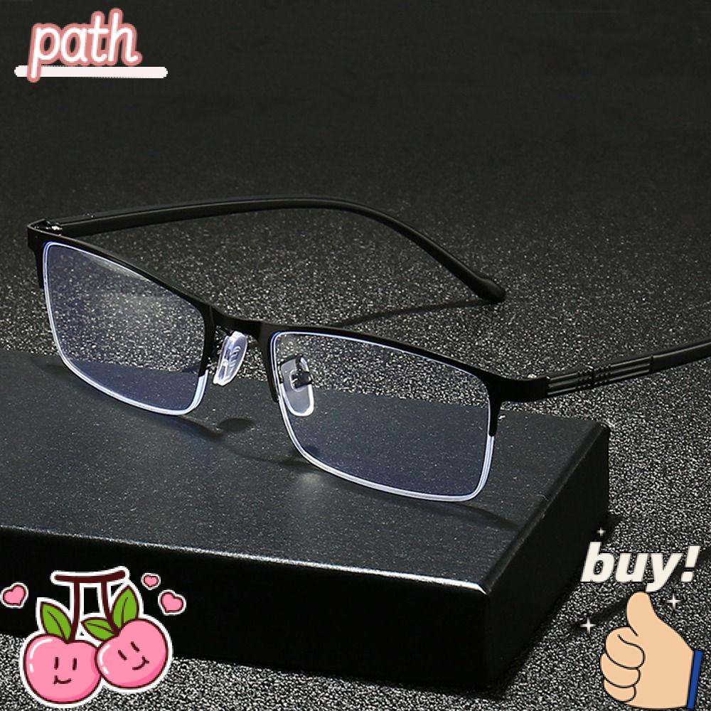 PATH Kính Đọc Sách Nửa Gọng Chống Ánh Sáng Xanh Phong Cách Vintage