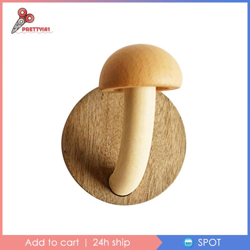 Móc Treo Áo Khoác / Mũ / Túi Xách Bằng Gỗ Kiểu Dáng Dễ Thương Tiện Dụng