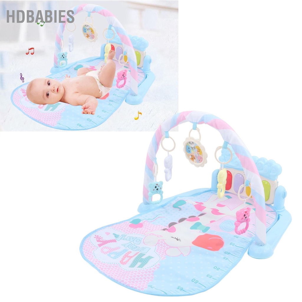 HDbabies Bé Đá Chơi Đàn Piano Đồ Học Tập Đa Năng Cho Với Lục Lạc Trẻ Sơ Sinh