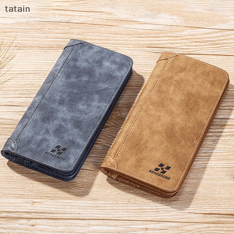 Ví Da PU Dài Kiểu Vintage Thời Trang Cho Nam