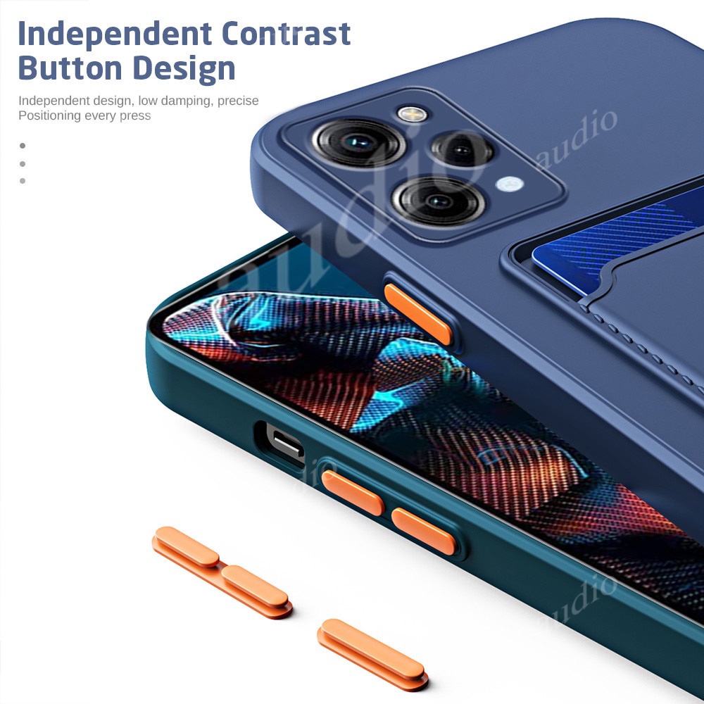 Ốp Điện Thoại Silicone Mềm Chống Sốc Kèm Ngăn Đựng Thẻ Cho Xiaomi redmi 12 4G 2023 redmi 12 10 Redmi12 4G 5G Coque Capas