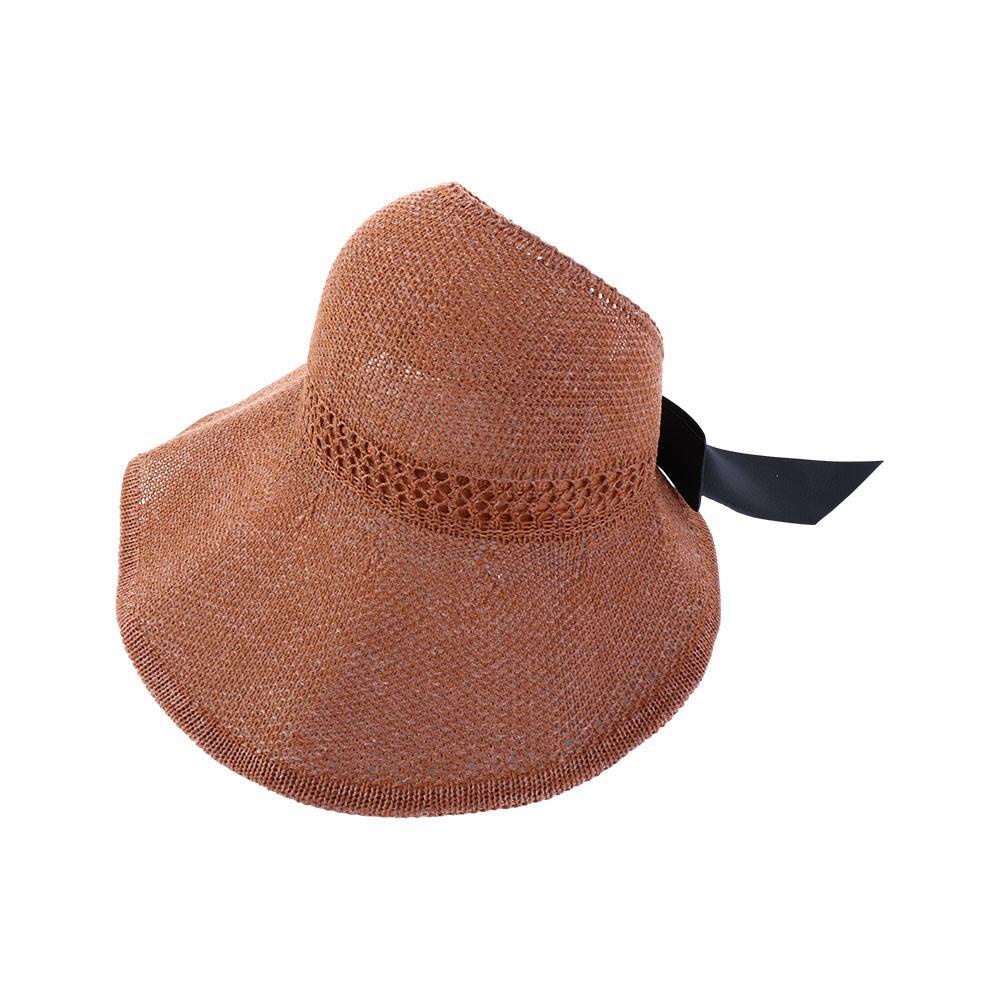 AROMA Mũ Cói Rộng Vành Đính Nơ Phong Cách Hàn Quốc Chống Tia UV Thời Trang Mùa Hè Cho Nữ