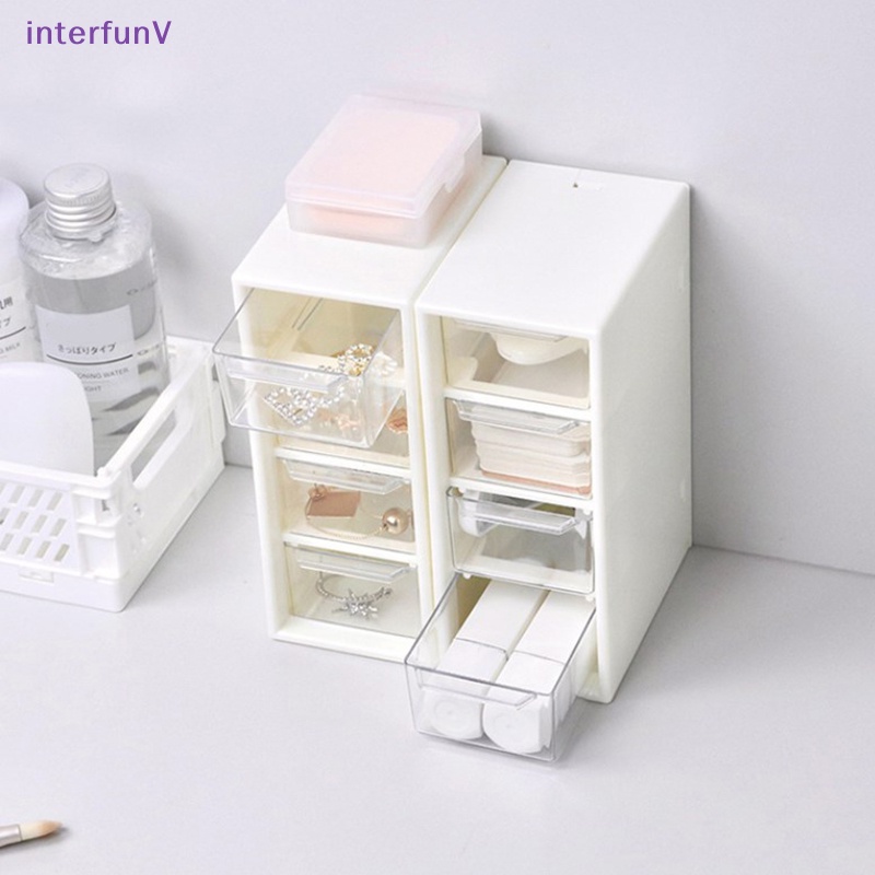 Hộp Đựng Đồ Trang Điểm 4 Ngăn Kéo Nhỏ Gọn