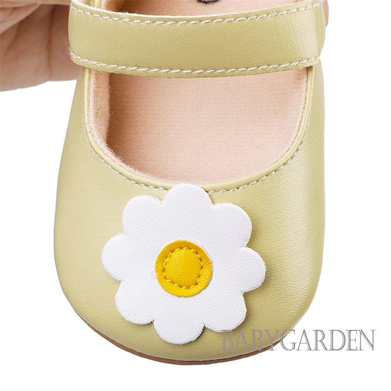 Giày Đế Phẳng Bằng PU Đính Hoa Trang Trí Dành Cho Bé Gái Sơ Sinh Dự Tiệc / Lễ Hội