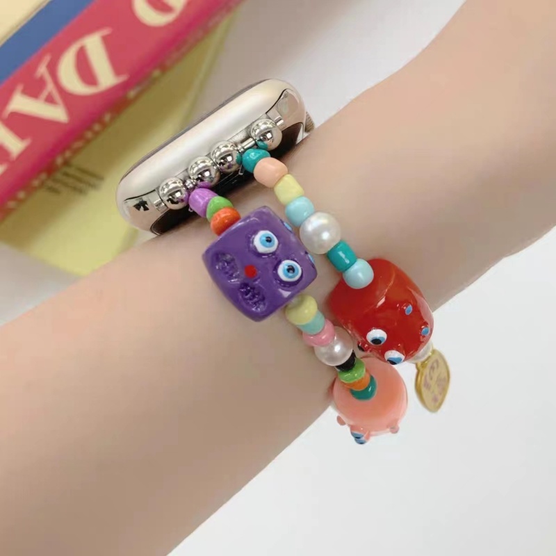 Dây Đeo Đồng Hồ Dạng Chuỗi Hạt Cho Apple Watch 8 7 6 5 4 3 49mm 45mm 44mm 42mm 41mm 40mm 38mm