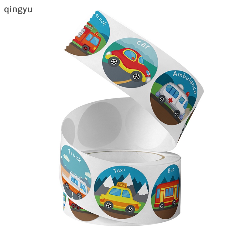 Bộ 500 Miếng Dán Hình Tròn 1inch Dễ Thương Dùng Làm Phần Thưởng / Động Vật