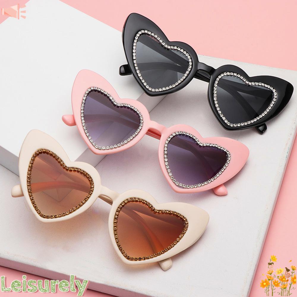LEILY Kính Mát Hình Trái Tim Chống Tia UV400