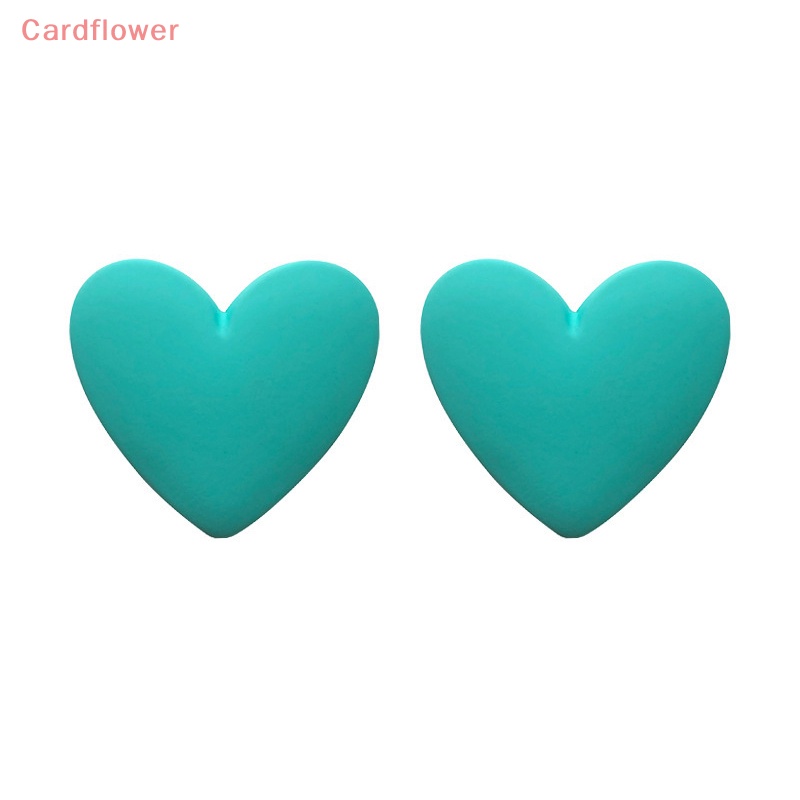 < Cardflower > Khuyên Tai Acrylic Hình Học Trái Tim Đỏ Cam Xanh Lam Vàng Phong Cách Bohemian Vintage Quà Tặng Tiệc Cưới Hợp Thời Trang Mới