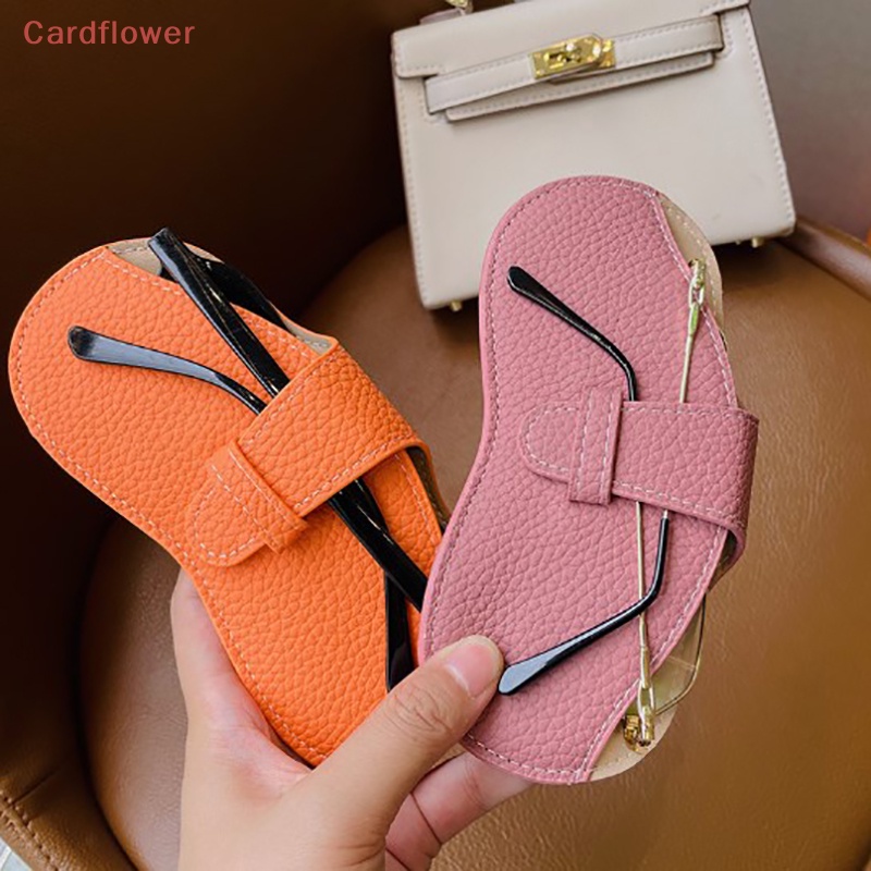 < Cardflower > Túi Da Đựng Bảo Vệ Mắt Kính Cầm Tay Phong Cách Ins Sáng Tạo