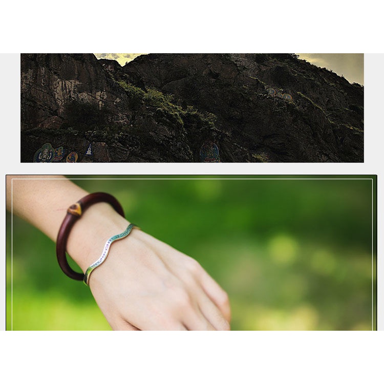 Vòng Tay Bạc Thái Lan Chiang Mai Khắc Hình Cá Nhỏ Điều Chỉnh Được Haobing boutiqu