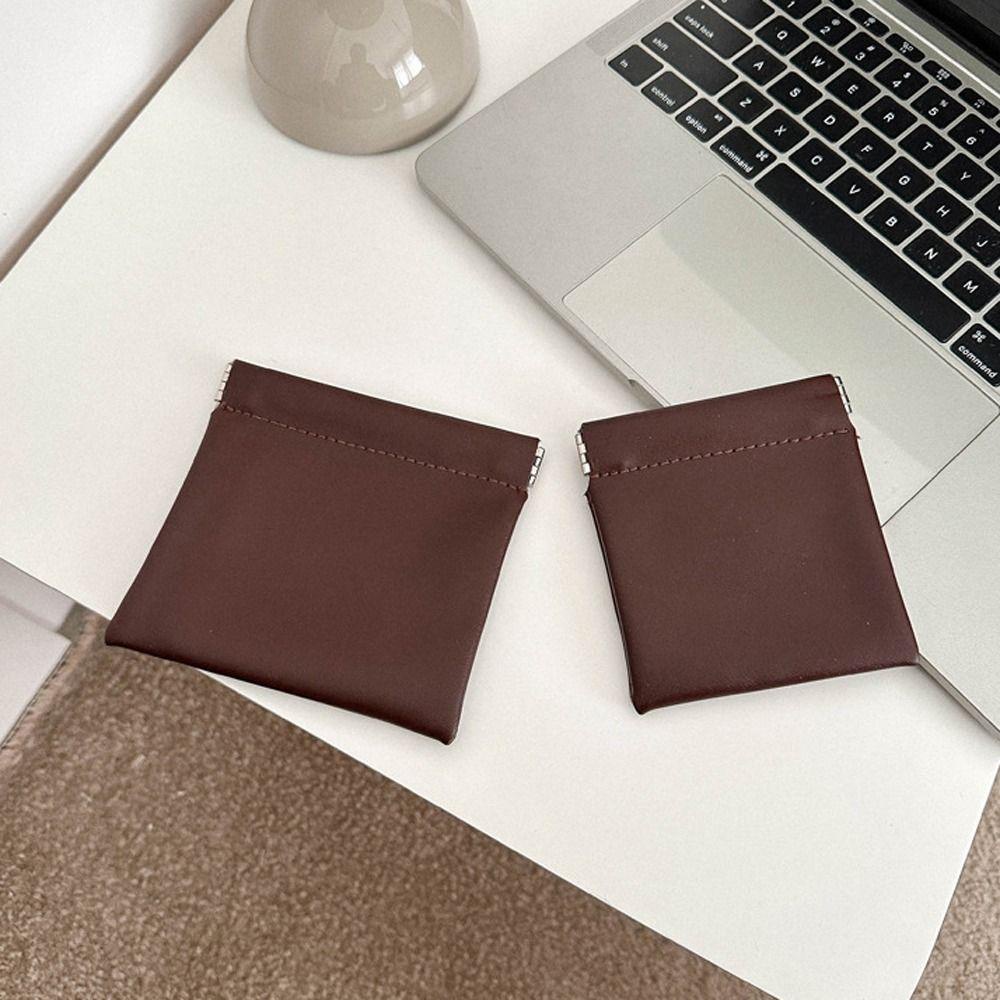 DARON Ví Đựng Tiền Xu / Thẻ Bằng Da PU Cỡ Lớn Tiện Dụng Cho Nam