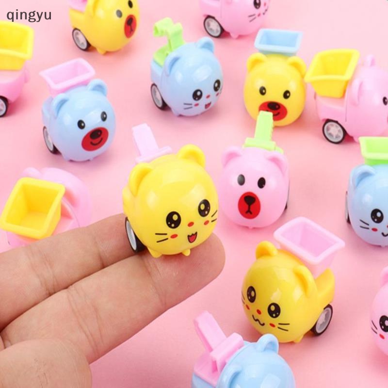 1 Đồ Chơi Xe Công Trường Kéo Dây Sau Lưng Vui Nhộn Cho Bé