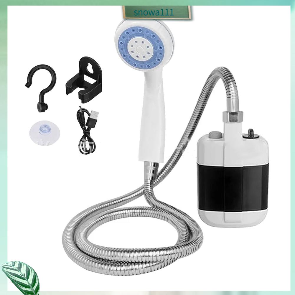 Snowwa Vòi hoa sen di động Máy bơm vòi cắm trại chạy bằng pin điện ABS để sử dụng ngoài trời