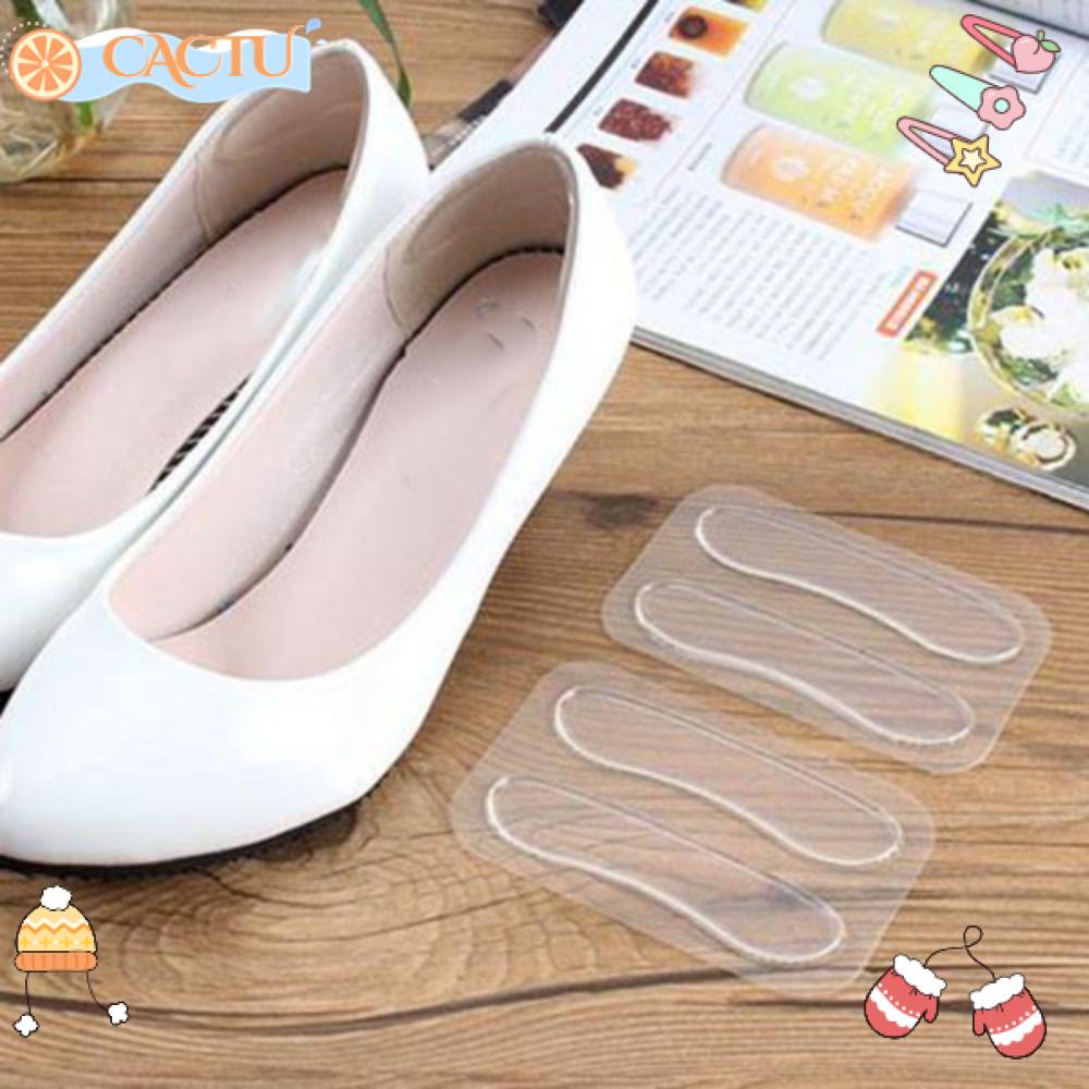 CACTU 1 Cặp Đệm Silicone Gel Dán Gót Giày Chống Mòn