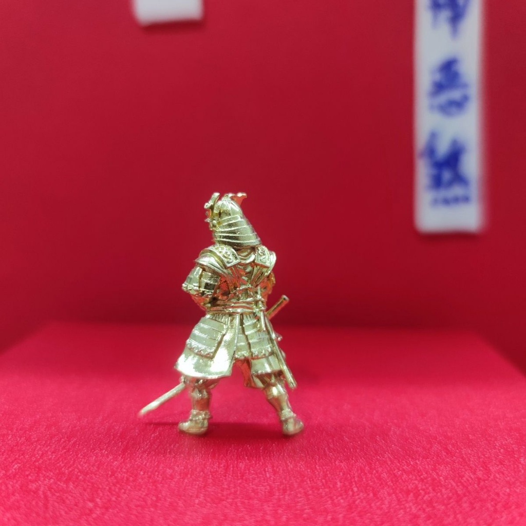 Mô Hình Dao Cạo Samurai Ronin Bằng Đồng Nguyên Chất Thủ Công Để Bàn Trang Trí