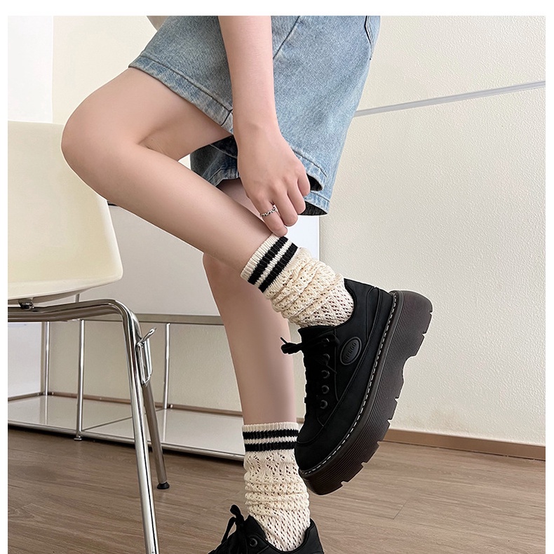 Giày Da Đế Dày Phong Cách Anh Quốc Thời Trang Cho Nữ