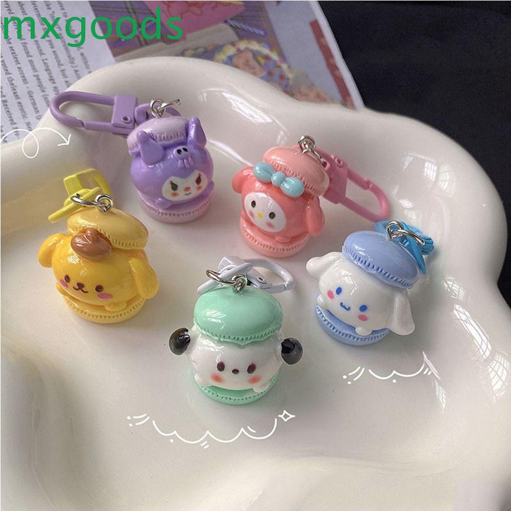 MXGOODS Móc Khóa Hình Bánh Macaroon Hoạt Hình Bằng Acrylic Dễ Thương