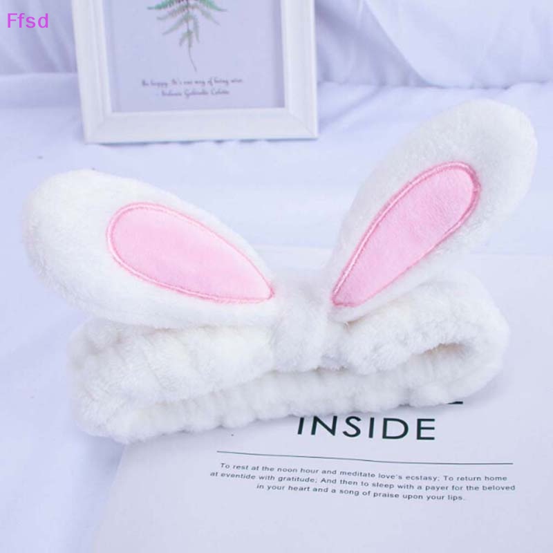 {Ffsd} Băng Đô Rửa Mặt / Tắm / Trang Điểm Tai Thỏ Dễ Thương * Bán Chạy