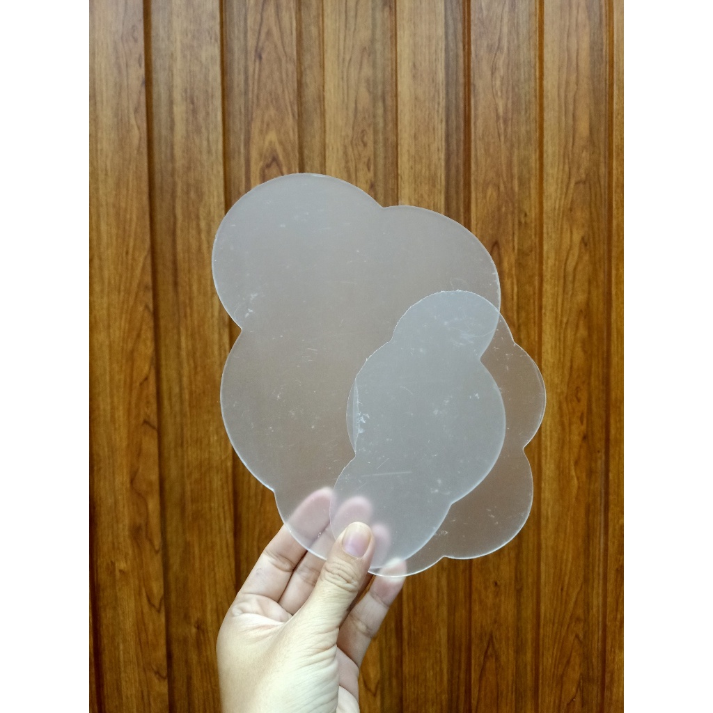 Tấm mica tròn, nhiều hình dáng cho tượng chibi, figure đất sét, standee, làm đế kê điện thoại handmade