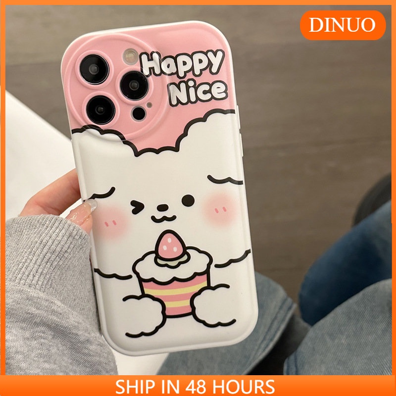 Ốp Điện Thoại In Hình Gấu Và Bánh Kem Cho iphone15 / 14promax / 13 / 12 / 11 / XR / XS / X / XSMAX / 6PLUS / 6SPLUS / 7 / 8PLUS