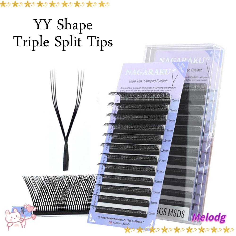 MELODG Lông Mi Giả 3D Dài Tự Nhiên Màu Đen