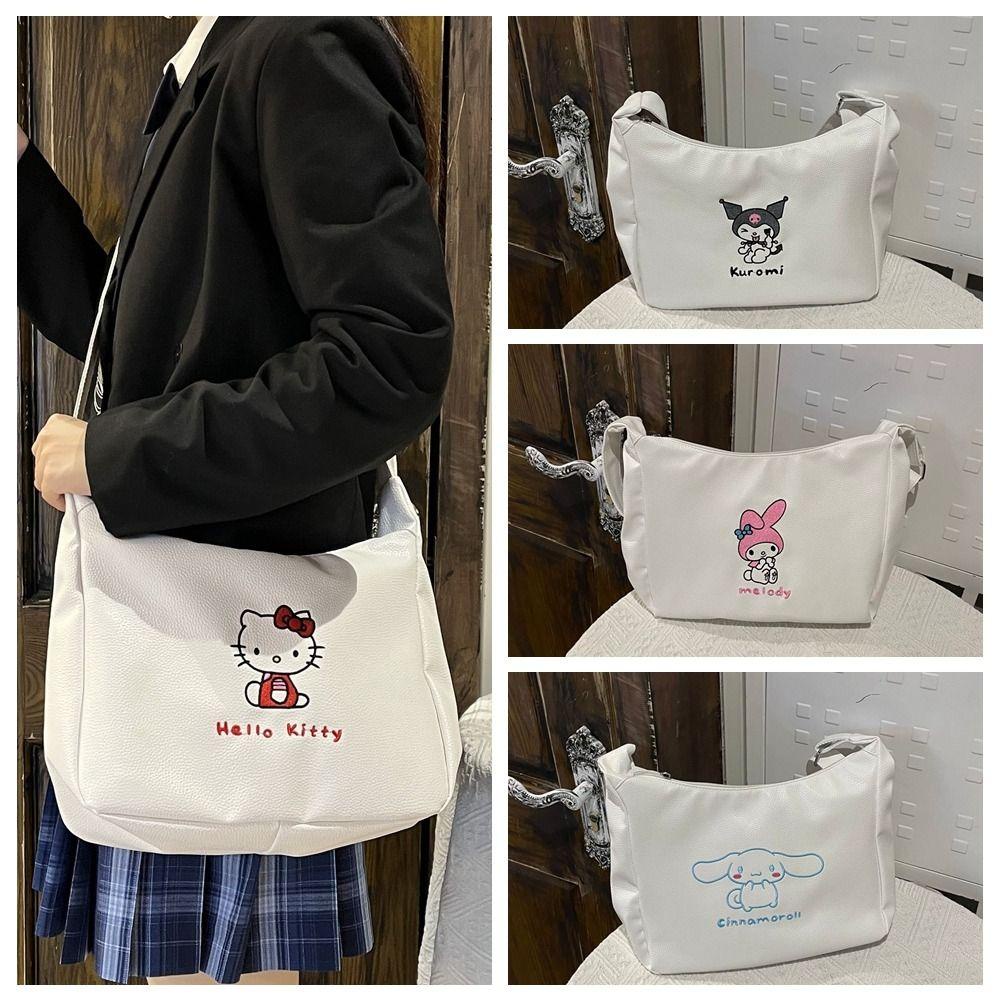 MIQUEL Túi Đeo Chéo Vai Bằng Da PU Mềm Hình Mèo Cinnamoroll Melody Cho Nữ