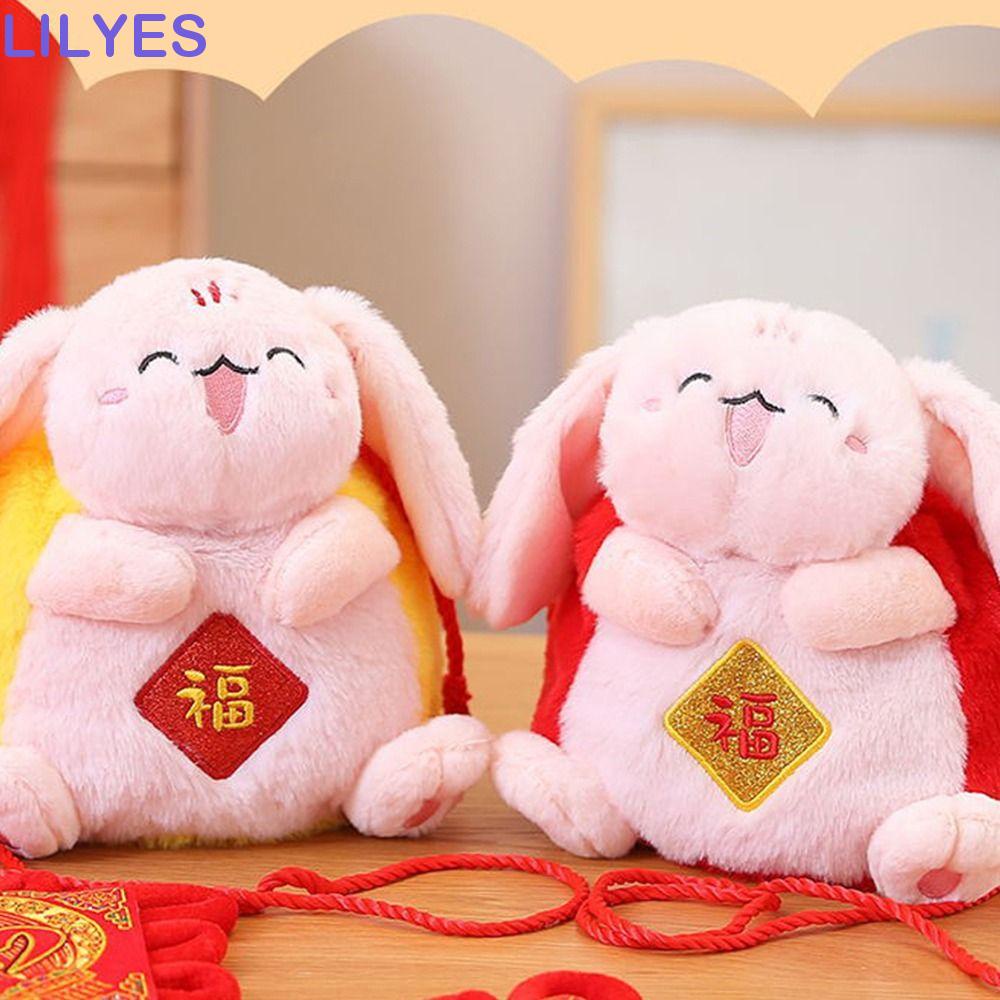 LILYES Túi Đeo Chéo Bằng Cotton PP Cỡ Lớn Phong Cách Trung Hoa Dễ Thương Thời Trang Năm Mới Cho Bé