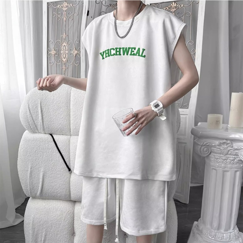 Set Áo Thun Ngắn Tay + Quần Short Thời Trang Nam