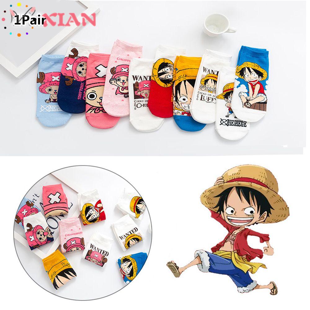 XIANTIN 1 Đôi TấT NgắN HọA TiếT HoạT HìNh Luffy Chopper
