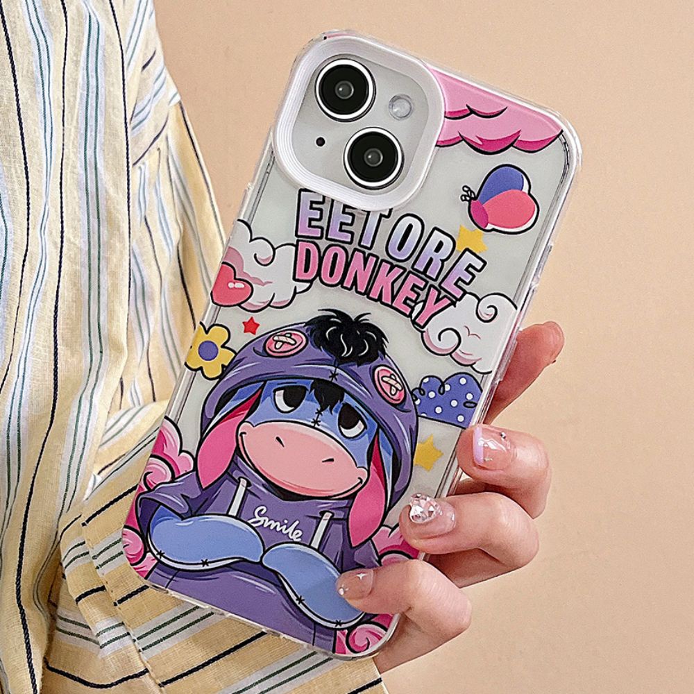 Ốp Điện Thoại TPU Mềm Chống Sốc In Hình Gấu Pooh Thời Trang 3 Trong 1 Cho iPhone 14 13 12 11 Pro Max X XR 8 7 Plus