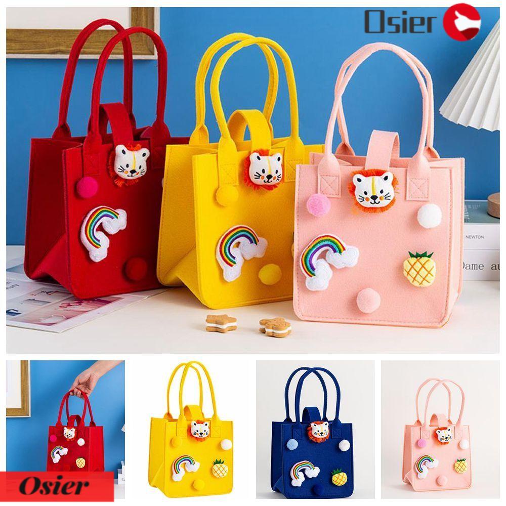 OSIER1 Túi Tote Bằng Vải Nỉ Thiết Kế Hoạt Hình Cho Nữ