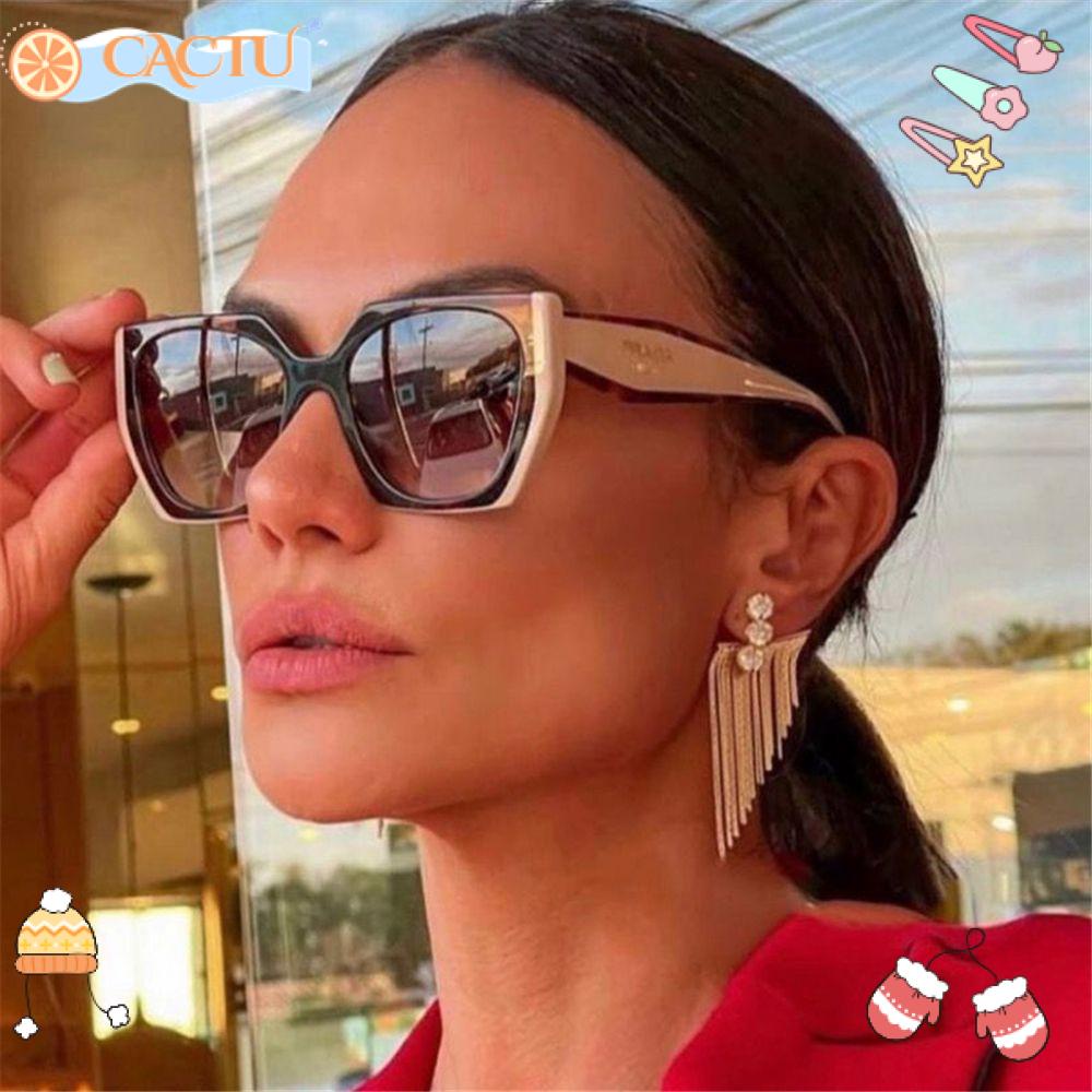 CACTU Kính Mát Vuông Oversized Chống Tia UV400