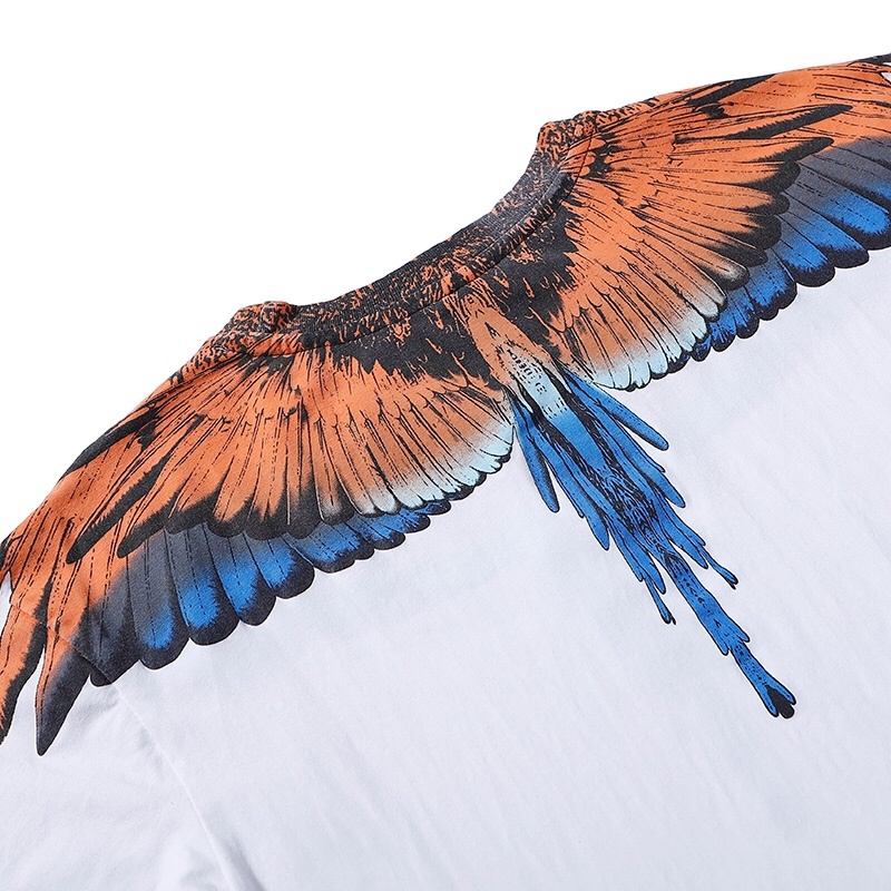 Ma-rc-lo- BEL-ONG Áo Thun Tay Ngắn Cánh Nhiều Màu Sắc Thời Trang Xu Hướng Đường Phố Chất Lượng Cao