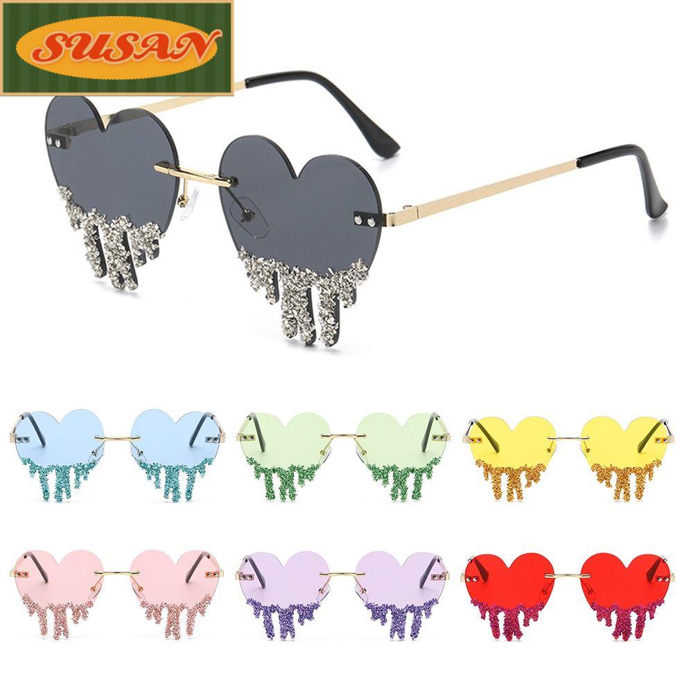 SUSANS Kính Mát Hình Trái Tim Thời Trang Cho Nữ