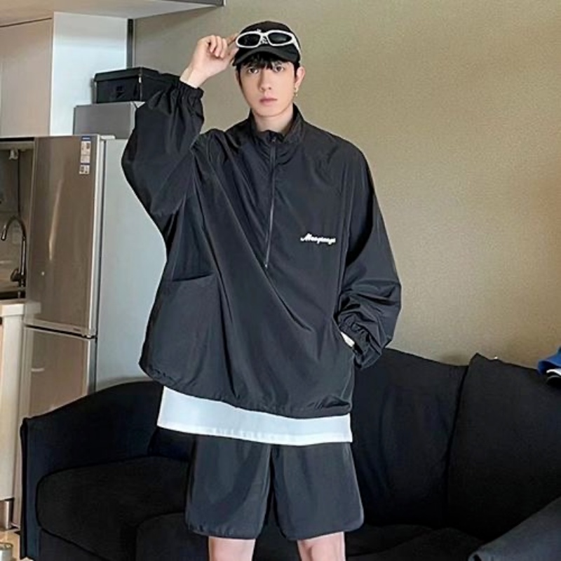 Bộ Quần Áo Thể Thao Chống Nắng Thoáng Khí Nhanh Khô Phong Cách Đường Phố Mỹ Cho Nam Và Nữ