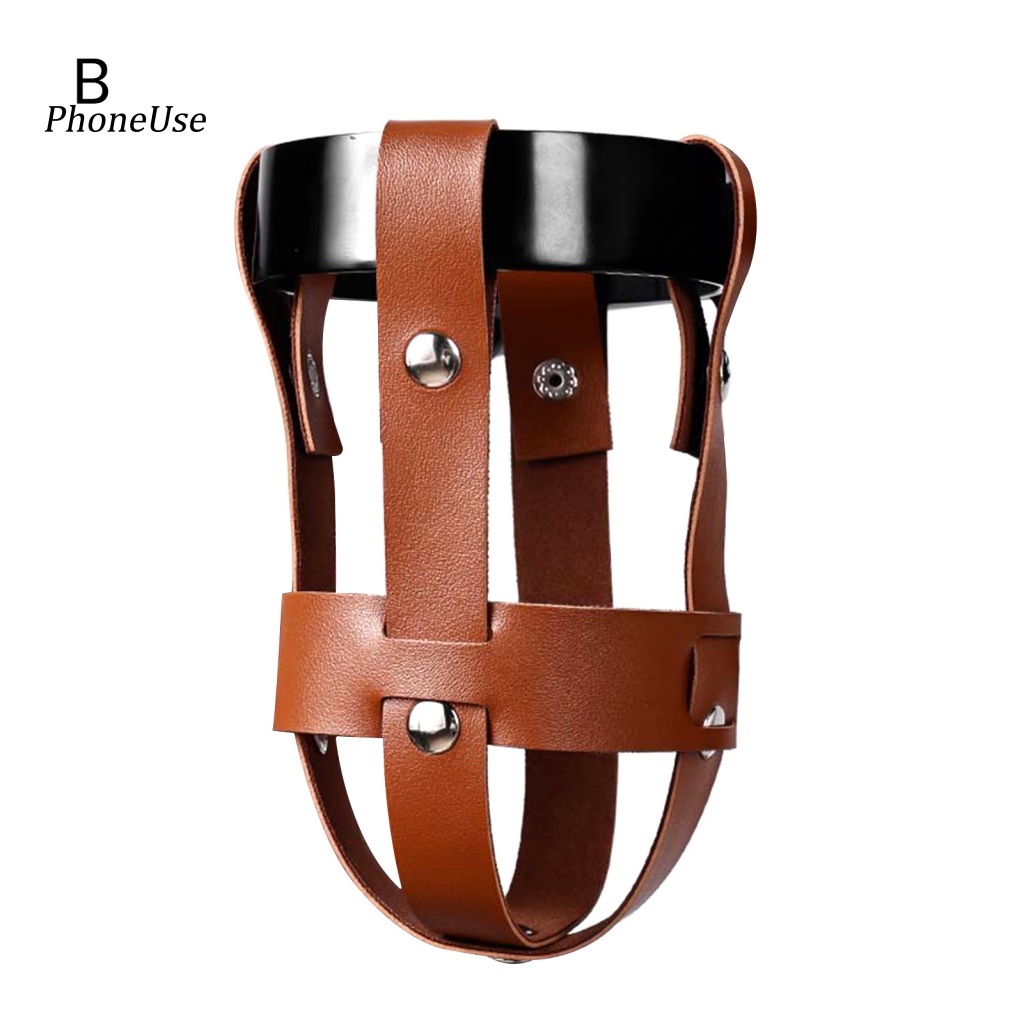 Giá Đỡ Bình Nước Bằng Da PU Chống Trượt Gắn Tay Lái Xe Đạp Leo Núi