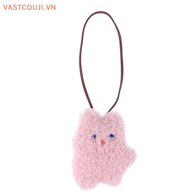 Móc Khóa Nhỏ Thêu Hình Gấu / Thỏ Dễ Thương Dùng Trang Trí Túi Xách / Tên Trẻ Em