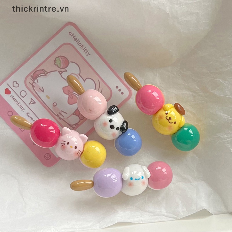 Kẹp Tóc Hình Cinnamoroll Kuromi Pompompurin My Melody Pochacco Hello Kitty Sanrio Màu Kẹo Dễ Thương Dùng Làm Quà Tặng