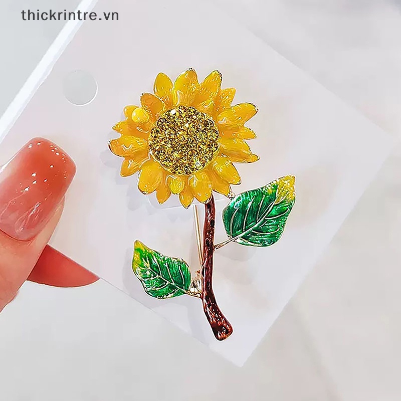 Ghim Cài Áo Hình Hoa Hướng Dương Thời Trang