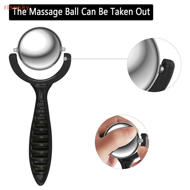 Cây Lăn Mát Xa Mặt Nóng / Lạnh Bằng Inox Tiện Dụng