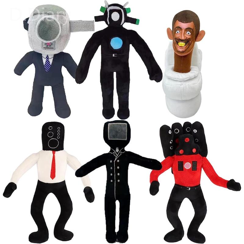 Skibidi Toilet Thú Nhồi Bông Hình Nhân Vật Skibidi 28cm Dễ Thương Trang Trí Phòng Bé