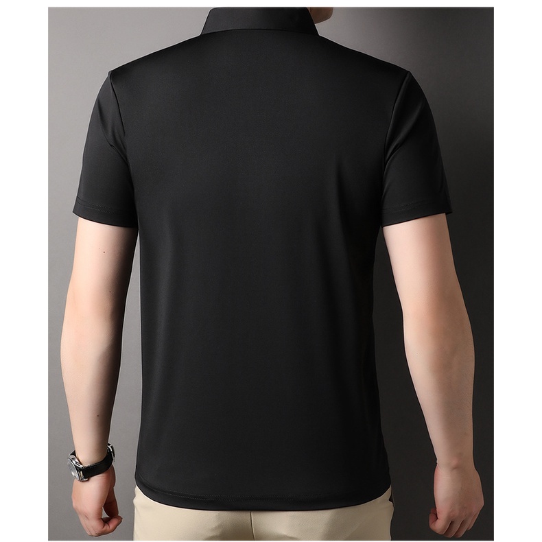 ☞Mới Áo Thun polo Ngắn Tay Ôm Dáng size Lớn Thời Trang Hàn Quốc Dành Cho Nam