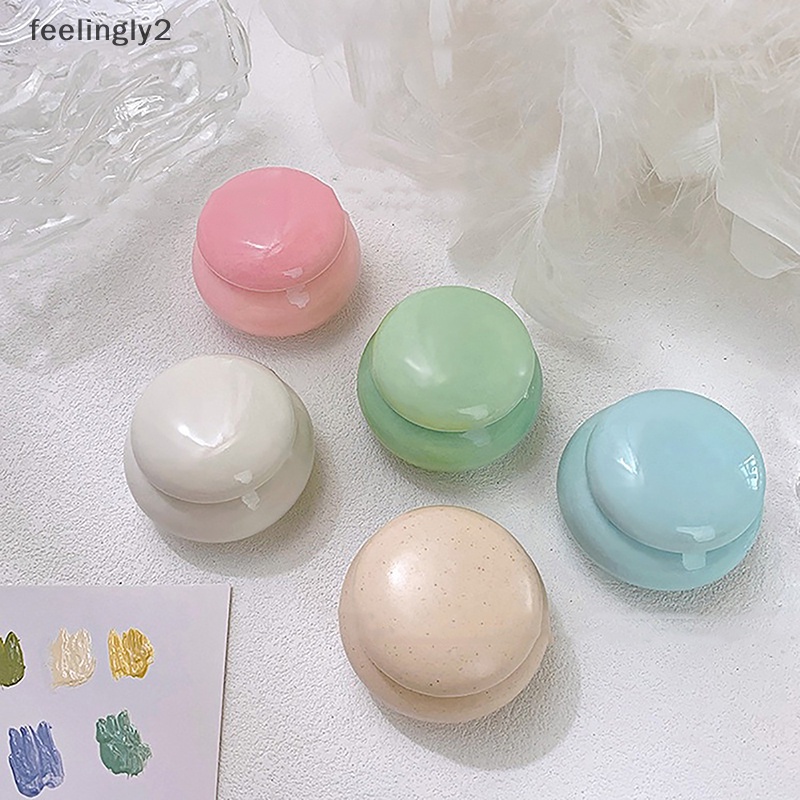 Cốc Sứ Rửa Móng Tay Có Giá Đỡ Có Nắp Đậy Tiện Dụng