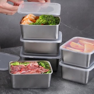 Sét 5 hộp đựng thực phẩm khay đựng inox