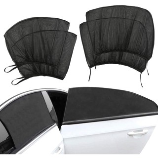 Set 2 / 4 Lưới Che Nắng / Tia UV Gắn Cửa Sổ Trước / Sau Xe Hơi Cho Bé / Cắm Trại