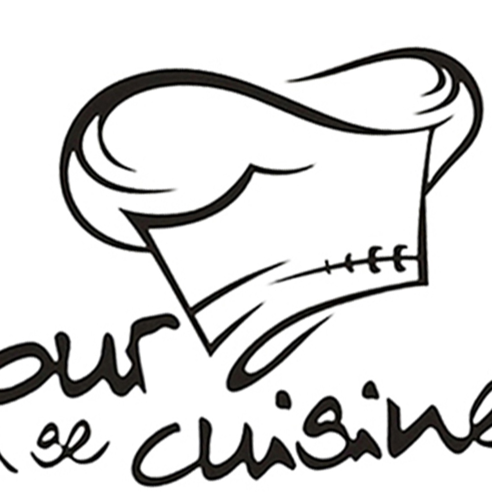 (Bất Ngờ) Đề Can Dán Tường Chữ Tiếng Anh Đầu Bếp / Mũ Trang Trí Phòng Khách / Sô Pha DIY