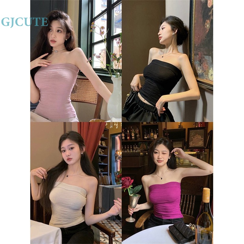 Áo Hai Dây Mỏng Mùa Hè Màu Trơn Gợi Cảm Cho Nữ WTD