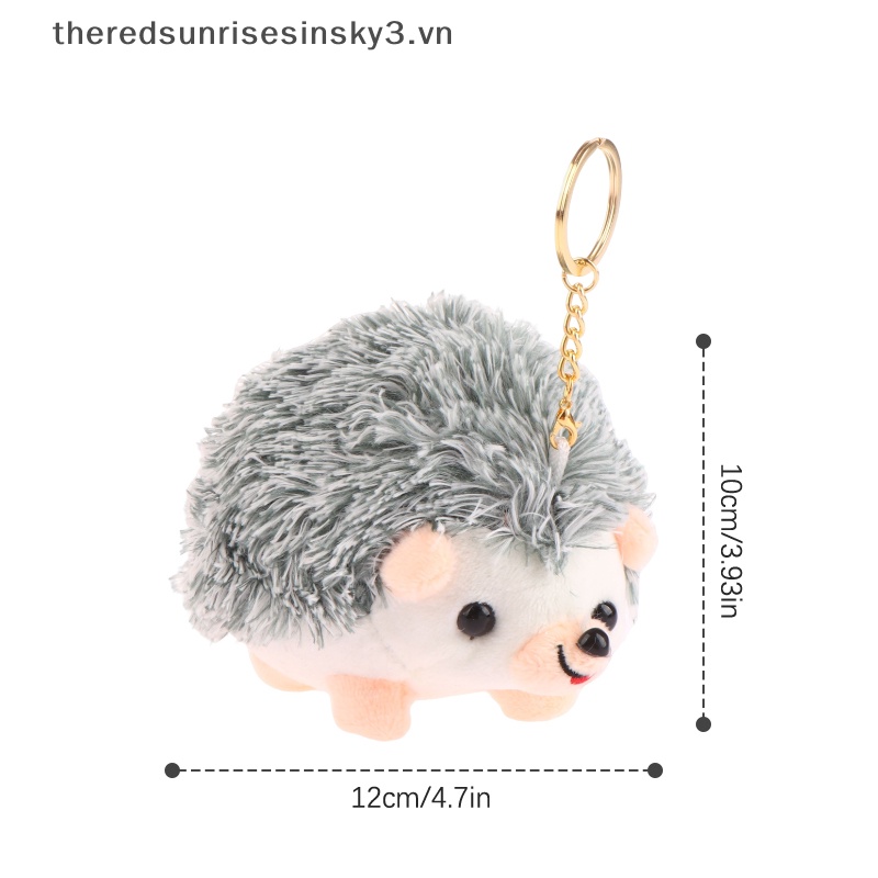 Móc Khóa Hình Nhím Nhồi Bông Nhiều Màu Sắc 12CM Mềm Mại Dành Cho Ba Lô / Túi Xách / Xe Hơi