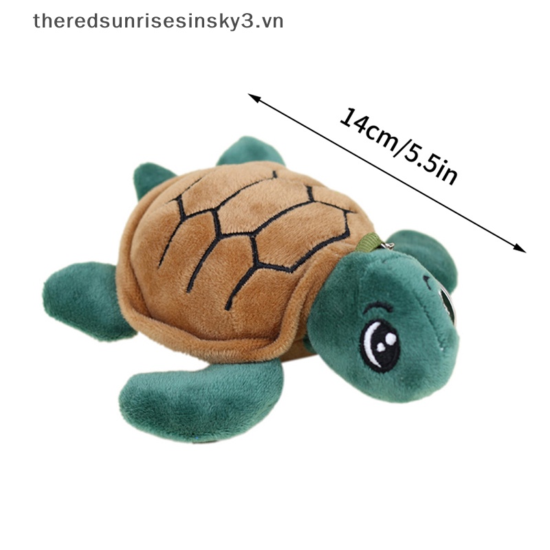 Búp Bê Nhồi Bông Hình Rùa Biển Mềm Mại Treo Móc Khóa / Ba Lô / Túi Xách Trang Trí Quà Tặng Cho Bé